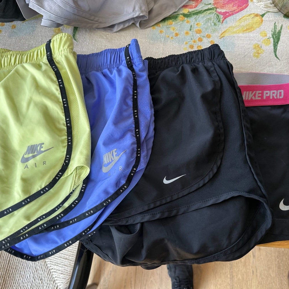 Nike size medium shorts and 1 spandex